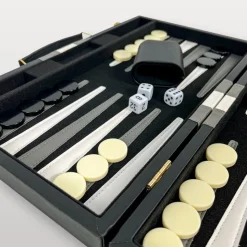 Backgammon en simili cuir