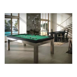 Billard New Tendance C. Inox : un billard haut de gamme en inox et bois massif