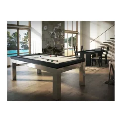 Billard New Tendance C. Inox : un billard haut de gamme en inox et bois massif