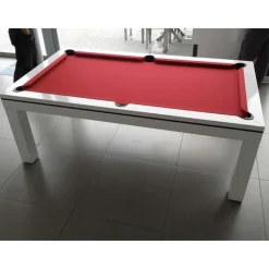 billard Novea, convertible en table, Blanc brillant + 20 autres coloris