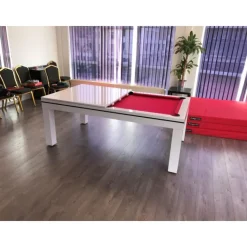 billard Novea, convertible en table, Blanc brillant + 20 autres coloris