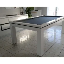 billard Novea, convertible en table, Blanc brillant + 20 autres coloris