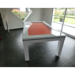 billard Novea, convertible en table, Blanc brillant + 20 autres coloris