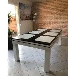 billard Novea, convertible en table, Blanc brillant + 20 autres coloris