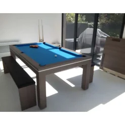 billard Novea, convertible en table, Blanc brillant + 20 autres coloris