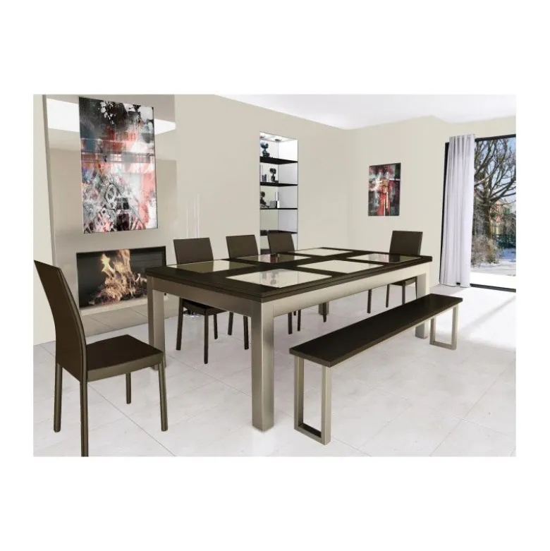 Billard transformable en table : Steel Tendance, collection Excellence