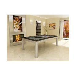 Billard transformable en table : Steel Tendance, collection Excellence
