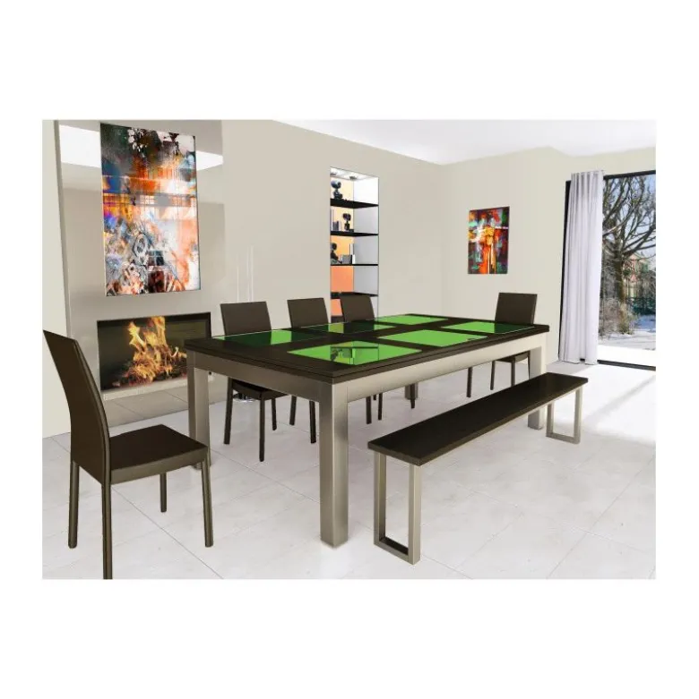 Billard transformable en table : Steel Tendance, collection Excellence