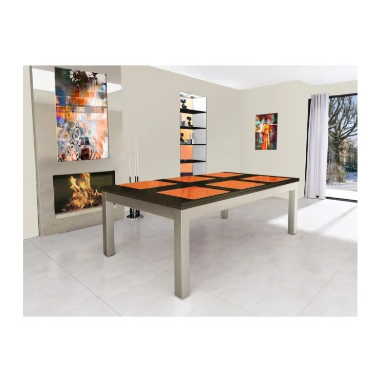 Billard transformable en table : Steel Tendance, collection Excellence