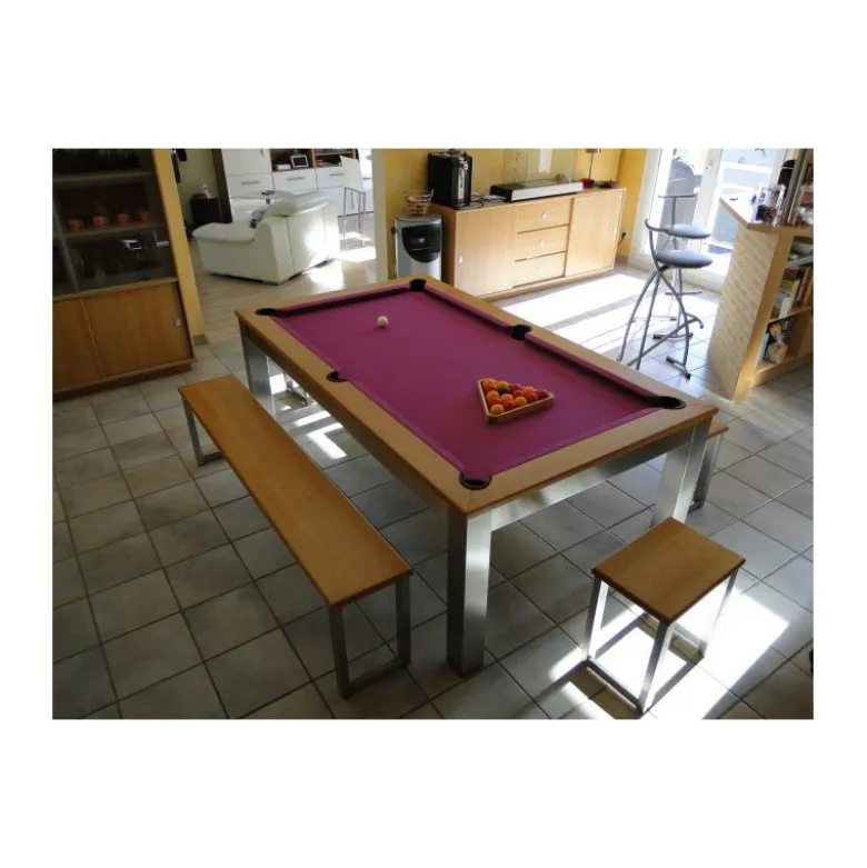 Billard transformable en table : Steel Tendance, collection Excellence