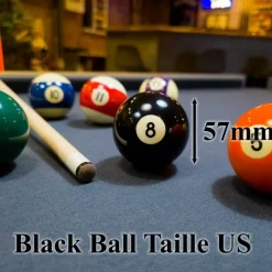 Bille de billard noir ARAMITH n8 57mm