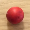 Bille en buis 20 mm rouge