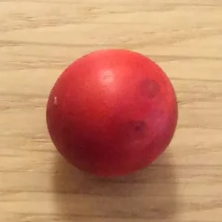 Bille en buis 20 mm rouge
