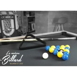 Billes Aramith 8 pool Ø50.8mm bleues et jaunes