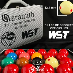 Billes snooker aramith Tournament 52,4 mm