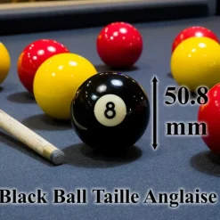 Boule de billard noir 50.8mm