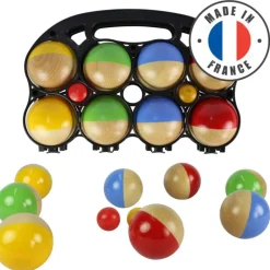 Boule de pétanque en bois, fabrication française
