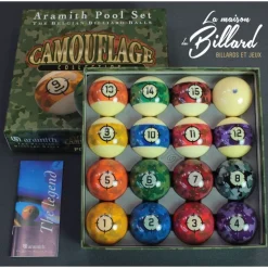 Boules de billard US Aramith Camouflage, un cadeau idéal