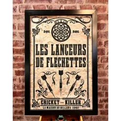 Cadre déco fléchettes (Fabrication Artisanale Française)