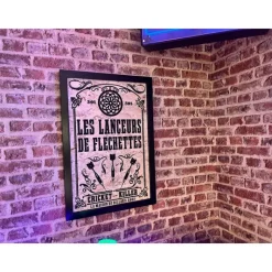 Cadre déco fléchettes (Fabrication Artisanale Française)