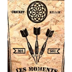 Cadre déco Moments fléchettes (Fabrication Artisanale Française)