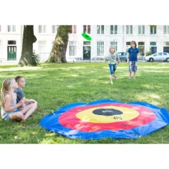 Cible à frisbee + 3 frisbee, un jeu d'extérieur familial.