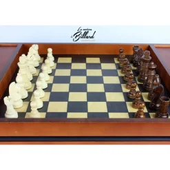 coffret jeu en bois échec et dames