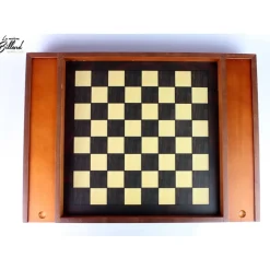coffret jeu en bois échec et dames