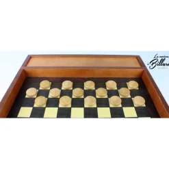 coffret jeu en bois échec et dames