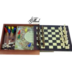 Coffret 5 jeux en bois Vintage - Style 1930
