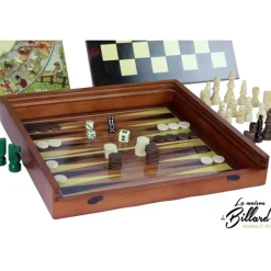 Coffret 5 jeux en bois Vintage - Style 1930