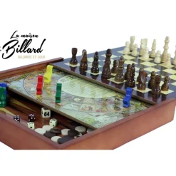 Coffret 5 jeux en bois Vintage - Style 1930