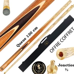 Coffret Lord-Cue Nano T800 : la petite queue de billard 130 cm pour un jeune joueur