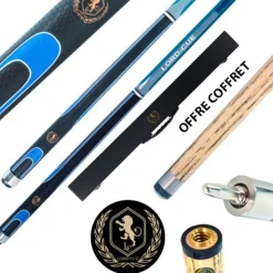 Coffret Lord-Cue Xtrem-Shot bleue : une queue 2 en 1 pour performer au Pool Anglais