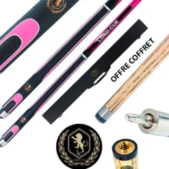 Coffret Lord-Cue Xtrem-Shot Rose : une queue 2 en 1 pour performer au Pool Anglais
