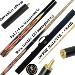 Coffret Lord-Jack : la queue de billard conçue pour les passionnés de billard anglais !