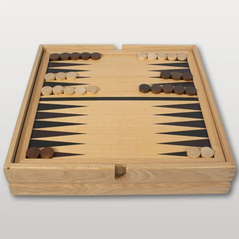 Coffret multi jeux en bois finition Luxe (20 jeux)