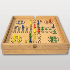 Coffret multi jeux en bois finition Luxe (20 jeux)