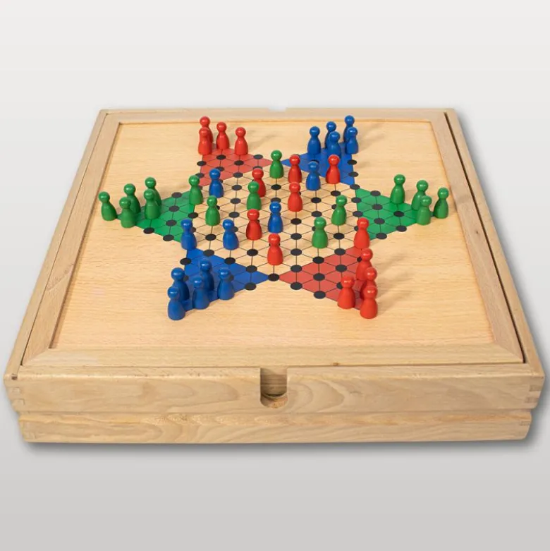 Coffret multi jeux en bois finition Luxe (20 jeux)