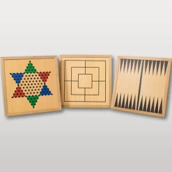 Coffret multi jeux en bois finition Luxe (20 jeux)