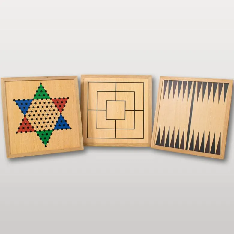 Coffret multi jeux en bois finition Luxe (20 jeux)
