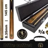 Coffret Queue billard 3/4 (145cm) Lord-cue Tiger. + Extension