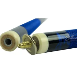 Coffret queue de billard mixte 4 parties bleue
