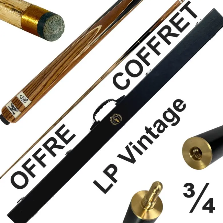 CoffretQueue de billard 8 pool : la Vintage