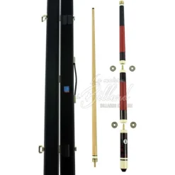 Coffret queue de billard Rouge. Modulable (taille + poids)