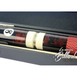 Coffret queue de billard Rouge. Modulable (taille + poids)
