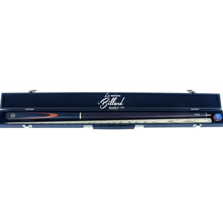 Coffret Queue de billard rouge 3 parties Snooker et 8-pool