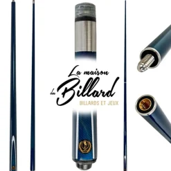 Coffret Queue en fibre Lord-Cue Bleu : perfectionnez votre jeu avec cette queue 3 en 1