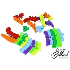 Croco-alpha puzzle pour apprendre l'alphabet