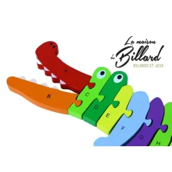 Croco-alpha puzzle pour apprendre l'alphabet
